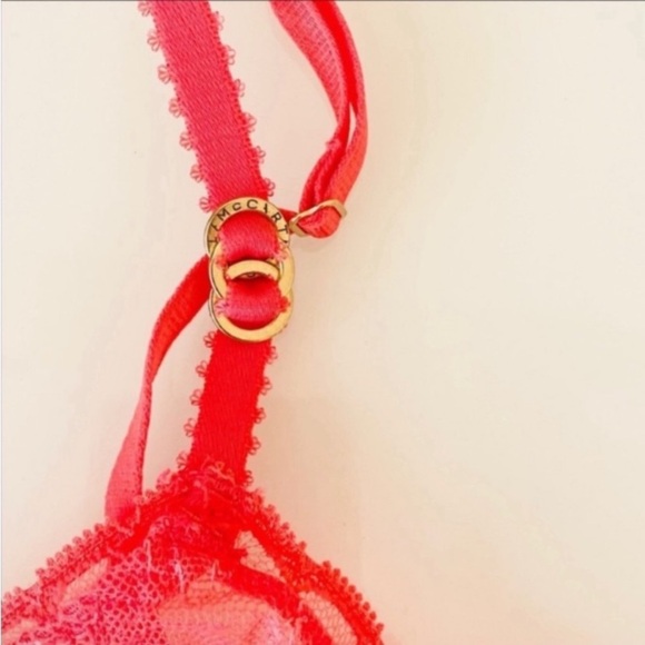 NEW Stella McCartney Orange Underwire Lace Bra 32D - Picture 3 of 5